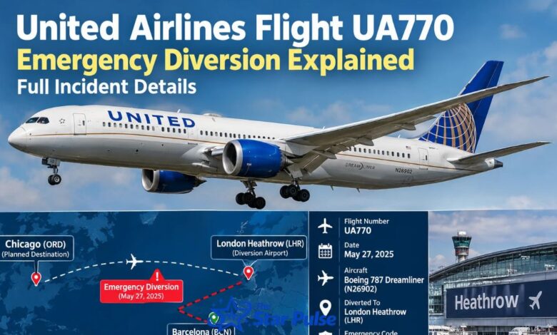 United Airlines Flight UA770 Emergency Diversion